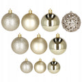 Set globuri de Craciun, 100 bucati, 3-6cm, auriu