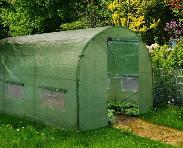 Folie pentru sera de gradina, 8x3 m, material PE 140 g/m, rezistenta la UV4, verde transparent