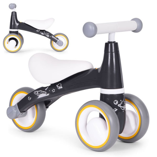 Mini bicicleta fara pedale, triciclu copii cu roti EVA, 50x22x39 cm, negru
