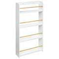 Biblioteca copii Atmosphera Classic, 4 rafturi, MDF si lemn de pin, 55x112 cm, alb
