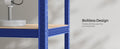 SONGMICS Raft de depozitare metalic, cu rafturi din PAL, 5 polite, max. 600 kg, 200x100x50cm, albastru