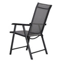 Scaun de gradina metalic, pliabil, 95x57x66cm, maxim 150kg, gri