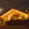 Instalatie luminoasa tip turturi LED exterior/interior, 500 LED-uri alb cald cu flash alb rece, 20 m, IP44, conectabila