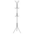 Cuier pentru haine, tip pom, cu 12 carlige, 173 cm, gri