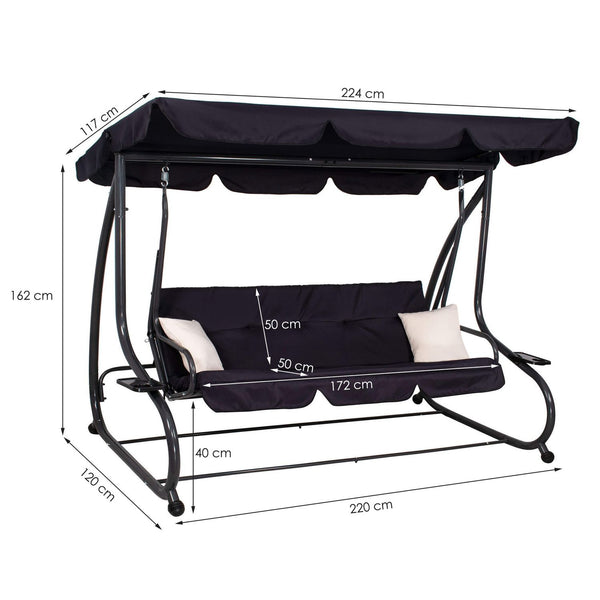 Balansoar leagan pat 4 persoane Sersimo Madrid, GS16E, greutate maxima 280kg