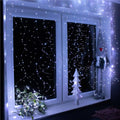 Ghirlanda luminoasa tip perdea 300 LED-uri, 3x3m, pentru interior, alimentare USB, alb rece
