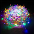 Ghirlanda luminoasa tip perdea cu flash 500 LED-uri, 20m, pentru interior/exterior, iluminare multicolora