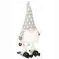 Figurina Craciun, Spiridus pe schiuri, inaltime 33cm