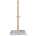 Ansamblu de joaca pentru pisici, cu loc pentru zgariat si sfoara, 103cm, gri