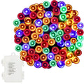 Instalatie lumini de exterior pentru gradina, 10.5 metri, 100 LED-uri, cu baterii, multicolor