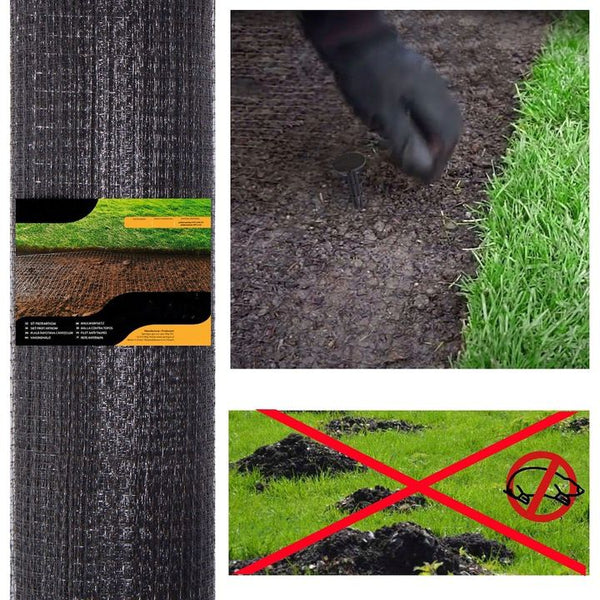 Plasa gradina anti daunatori si cartite, 30g/m2, 2x200metri, neagra