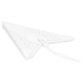 Stea decorativa 3D din hartie ajurata, 60cm, alba
