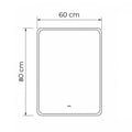 Leziter Veneția 60 oglindă cu senzor de mișcare cu iluminare led și dezumidificator 60x80 cm
