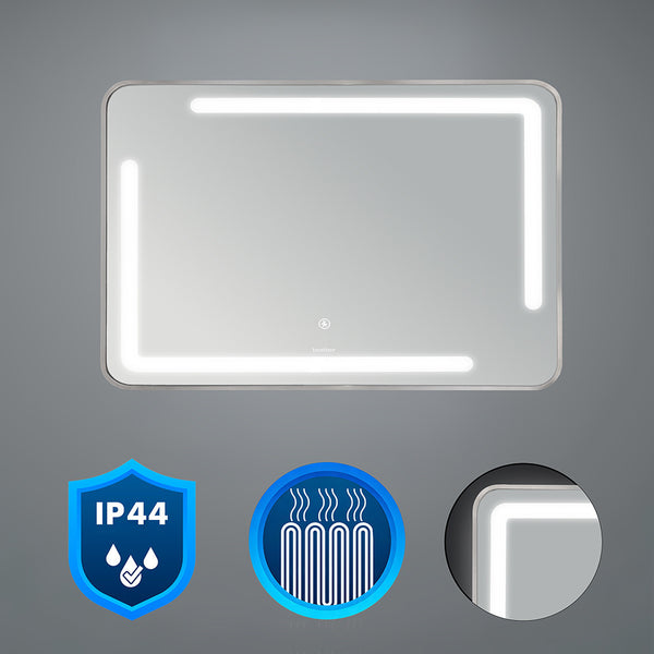 Leziter Padova 100 oglindă cu detector de prezență cu lumină LED și dezumidificator 100x60 cm