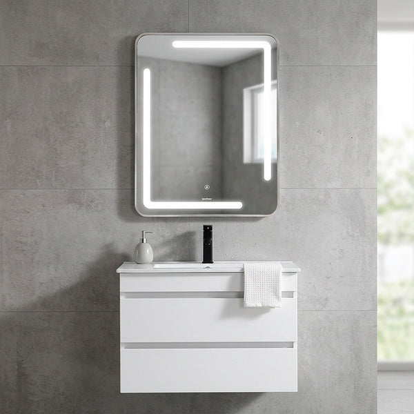 Leziter Padova 60 oglindă cu detector de prezență cu iluminare led și dezumidificator 60x80 cm
