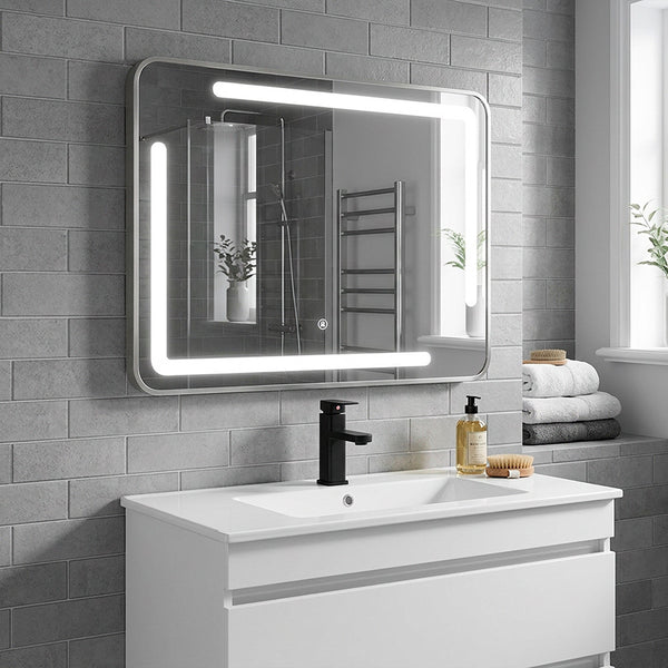 Leziter Padova 80 oglindă cu detector de prezență cu lumină LED și dezumidificator 80x60 cm