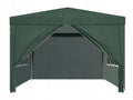 Cort pavilion de gradina, 300x300 cm, cu 4 pereti laterali cu ferestre, impermeabil cu rezistenta UV, verde
