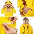 Pijama tip salopeta pentru adulti, model Pikachu, marime M