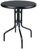 Set mobilier gradina Sersimo Oneiro, 2 scaune pliabile, 1 masa, negru