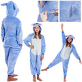 Pijama tip salopeta pentru copii, model stitch, marime 120-130cm