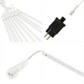 Instalatie de Craciun, 10 tuburi, 50cm, 480 LED, ploaie de meteoriti, alb