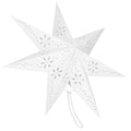 Stea decorativa 3D din hartie ajurata, 50cm, alba