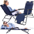 Sezlong pliabil SERSIMO GC12, Relax Zero Gravity, 80x60x153cm, Albastru inchis