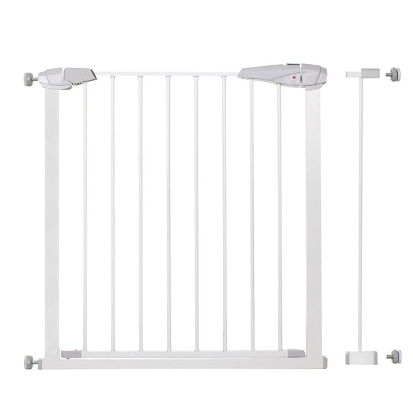 Poarta de siguranta Safety Gate pentru scari, ajustabila 83-92 cm, din otel, alba