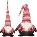 Figurina Craciun, Spiridus cu bluza in dungi, inaltime 80cm