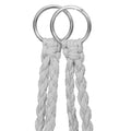 Scaun rotund Sersimo tip leagan suspendat cu perna Confort Plus casa sau gradina, gri