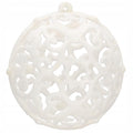 Set globuri si decoratiuni de Craciun, 100 piese, diverse dimensiuni cu stea, alb
