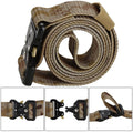 Curea centura Tactical Combat pentru barbati 3.7x125cm, rezistent, verde deschis camuflaj
