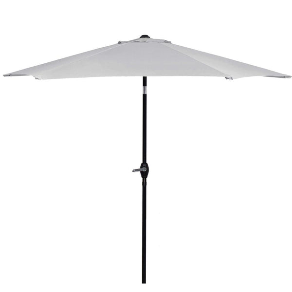 Umbrela terasa gradina, cu manivela si inclinare, diametru 260cm, gri