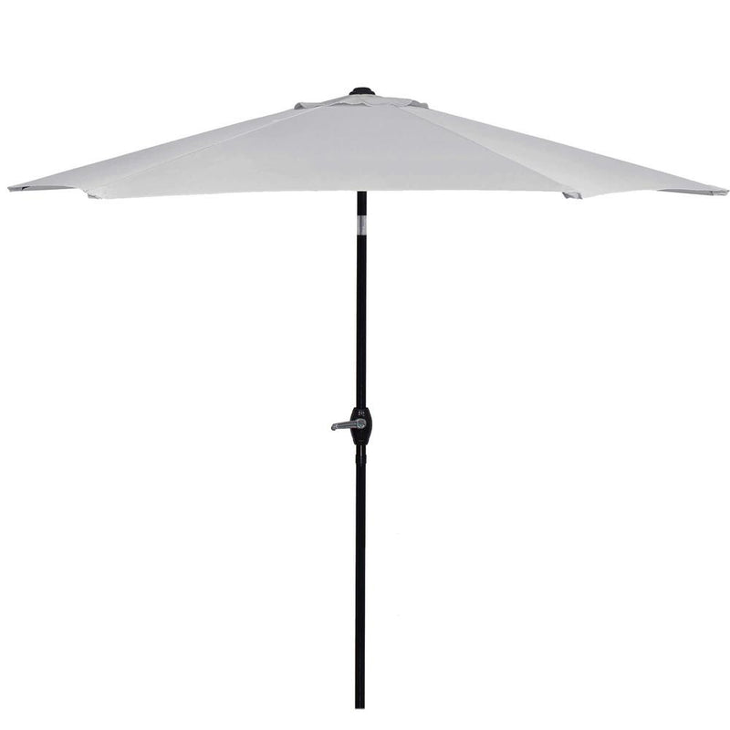 Umbrela terasa gradina, cu manivela si inclinare, diametru 260cm, gri