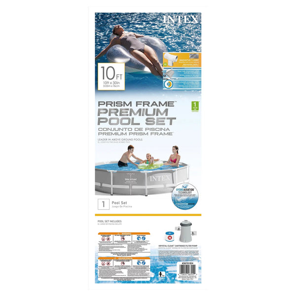 Piscina cadru metalic Intex Prism Frame 26702NP, 305x76 cm, 4.500 litri, cu pompa de filtrare