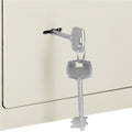 Seif standard cu cheie, 170x230x170 mm, Otel, Bej