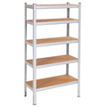Raft cadru metalic modular pentru depozitare, 5 polite, 180x90x40cm, sarcina 875kg