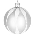 Set globuri si decoratiuni de Craciun, 77 piese, diverse dimensiuni, argintiu
