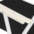 Scaun de plaja Sersimo, pliabil, 100kg, 52x73cm, negru alb