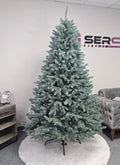 Brad artificial Christmas Deluxe by Sersimo, Laponia Select argintiu, integral 3D, 230cm