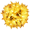 (DL) Instalatie stelute luminoase pentru gradina, 5 metri, 50 LED-uri, cu baterii, galben