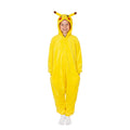 Pijama tip salopeta pentru copii, model Pikachu, marime 120-130 cm