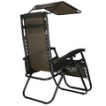 Sezlong pliabil cu parasolar si suport pahare, 77x110x175cm, maro
