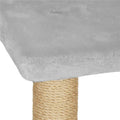 Ansamblu de joaca pentru pisici, cu loc pentru zgariat, ascuns, culcus, soricei, 136cm, gri
