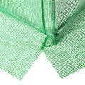 Folie inlocuire pentru sera 200x200x200 cm, PE 140g/mp cu plasa PP, UV4, 4 ferestre si usa cu fermoar, verde