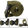 Curea centura Tactical Combat pentru barbati 3.5 x 125 cm, rezistent, verde