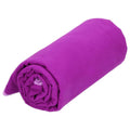 Prosop de plaja cu uscare rapida, husa de transport, 75x150cm, violet