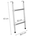 Scara universala din otel pentru trambuline, 2 trepte, 62cm