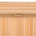 Set 3 cutii organizatoare din bambus, cu capac, diverse dimensiuni, maro