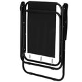 Scaun de plaja Sersimo, pliabil, 100kg, 52x73cm, negru